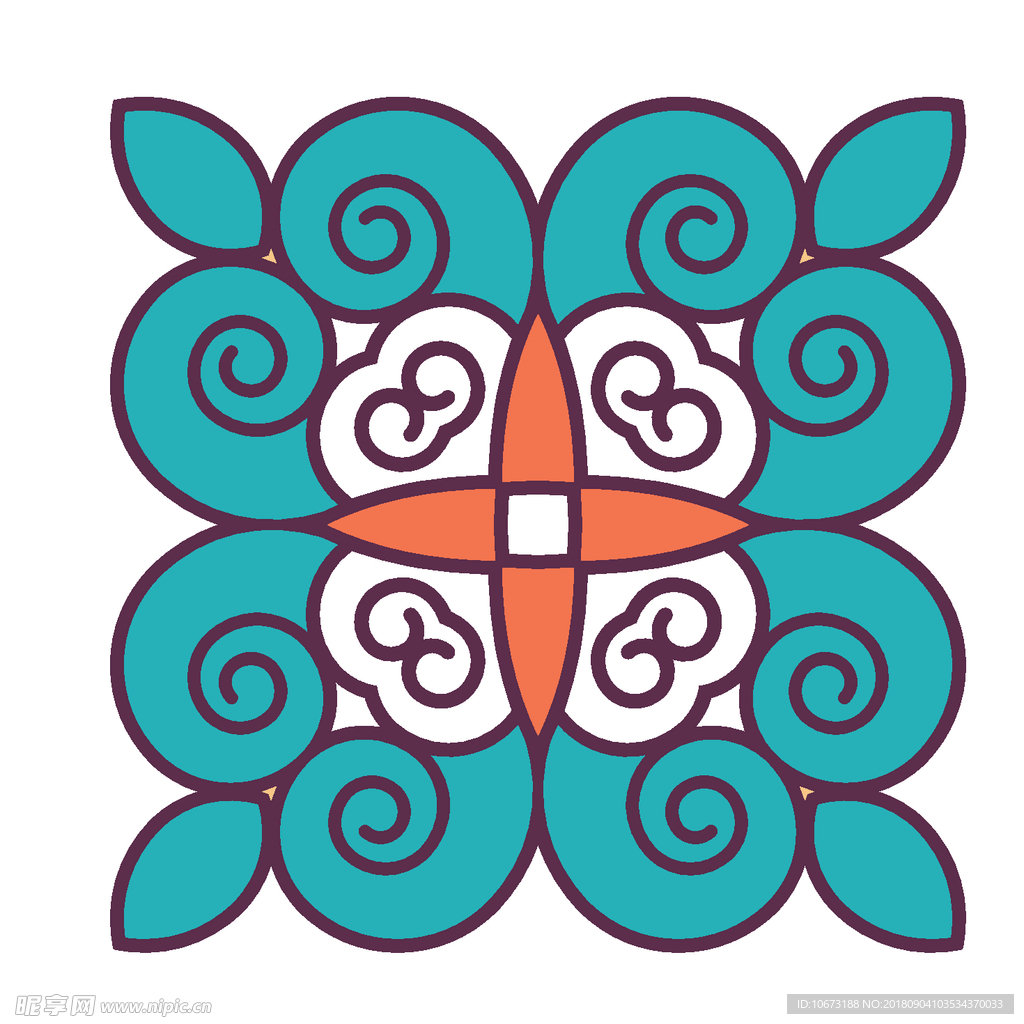 矢量花纹