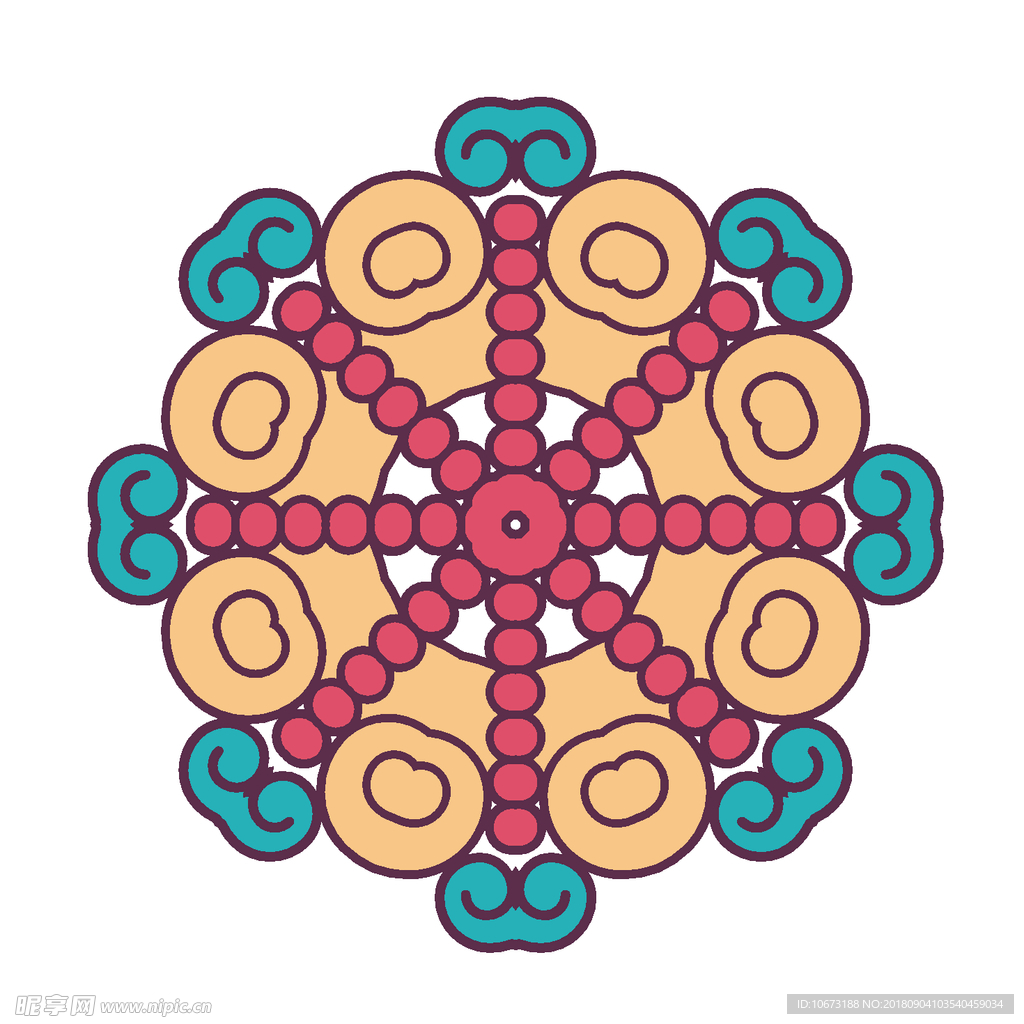 矢量花纹