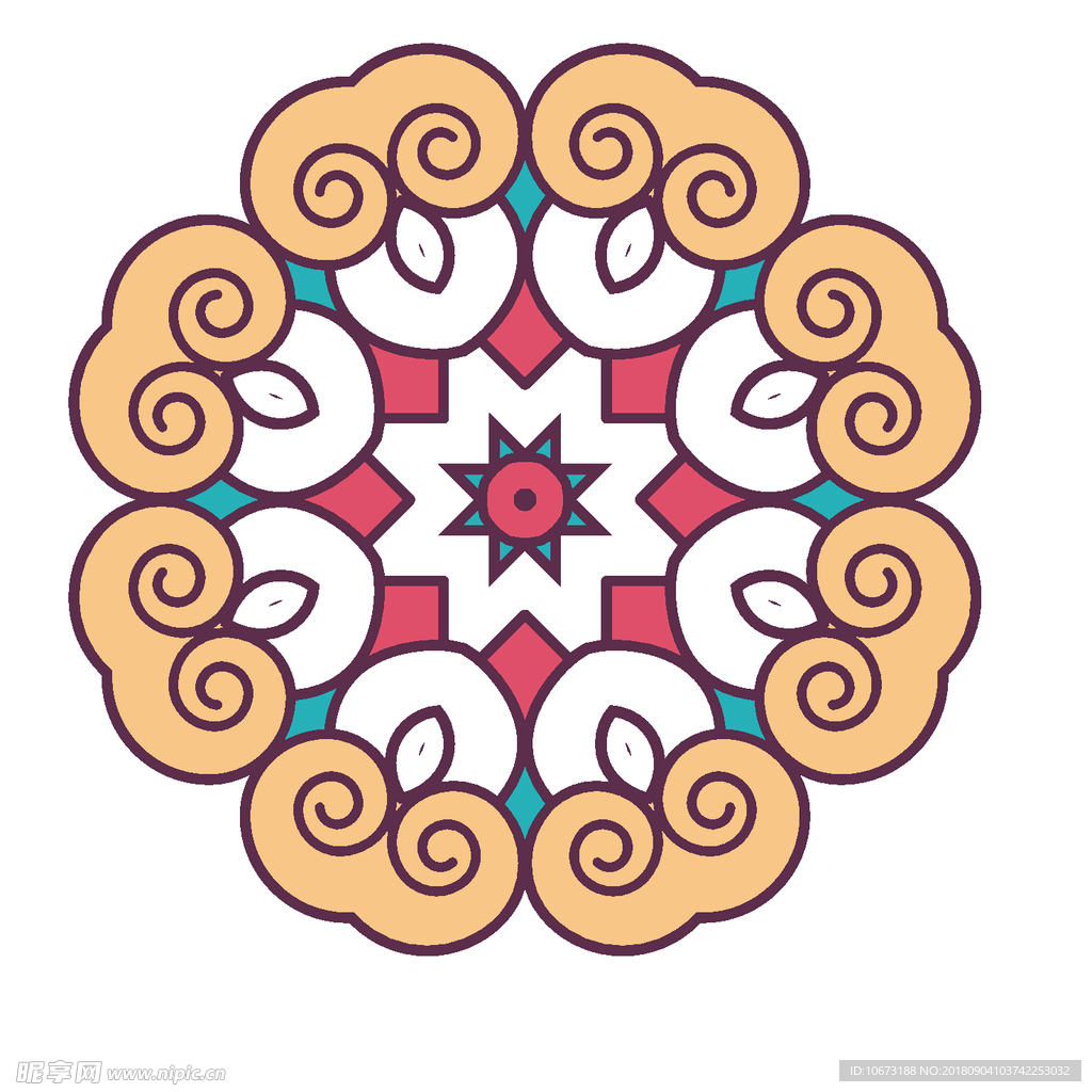 矢量花纹