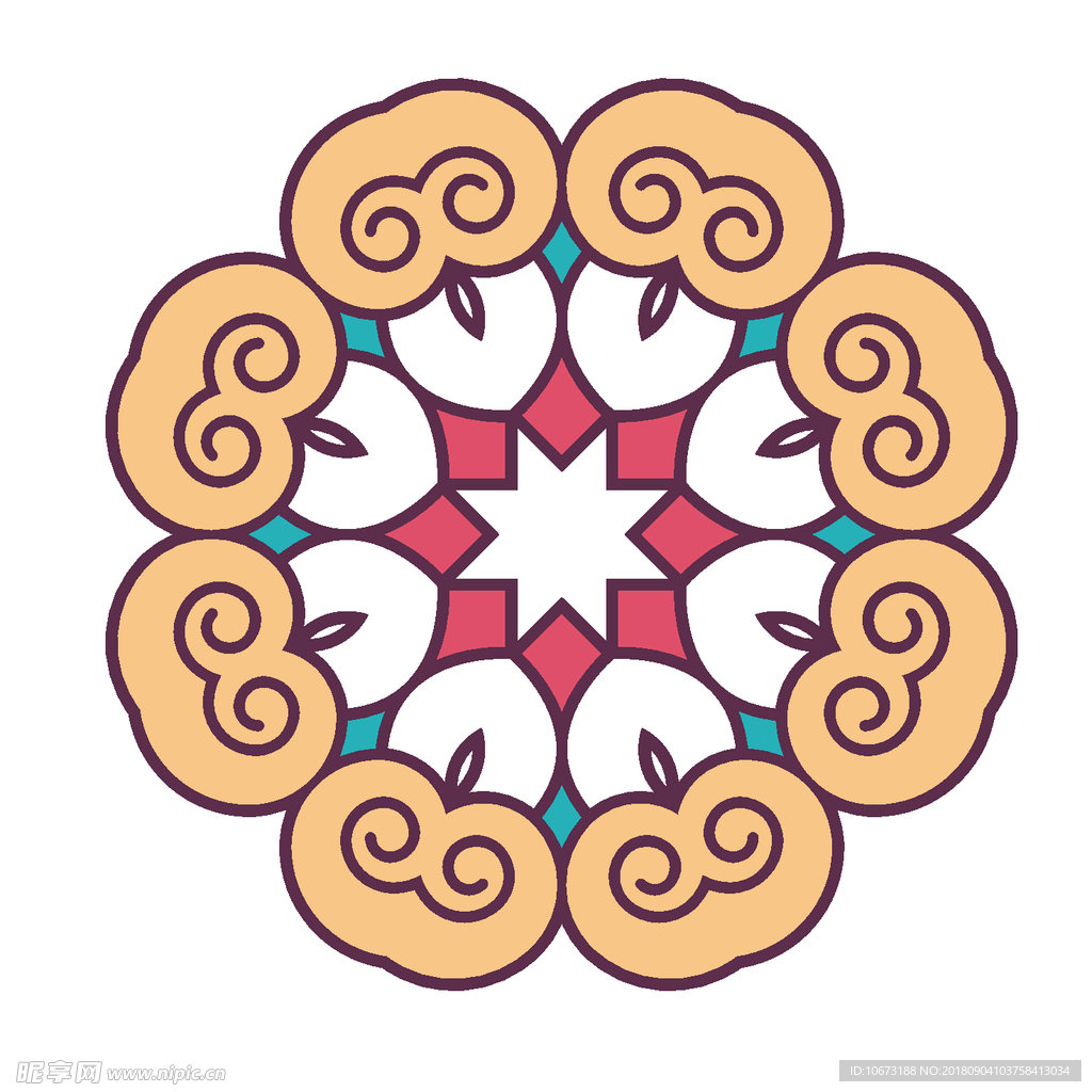 矢量花纹
