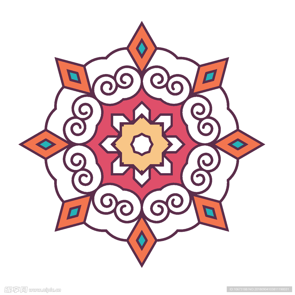 矢量花纹