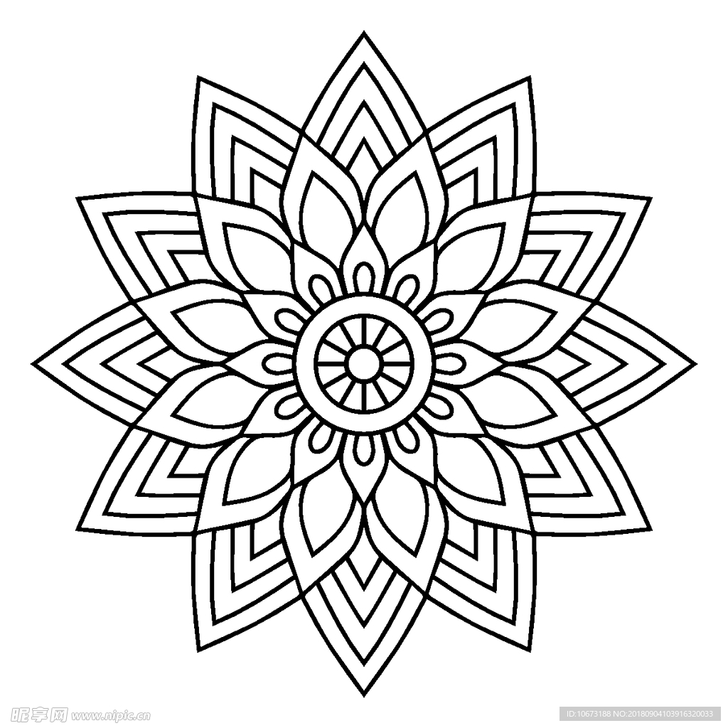 矢量花纹