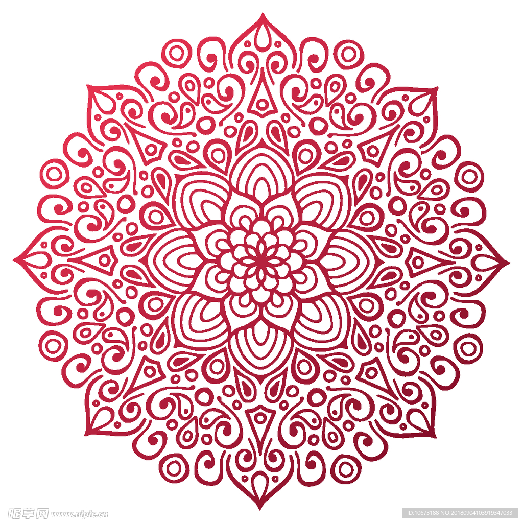 矢量花纹
