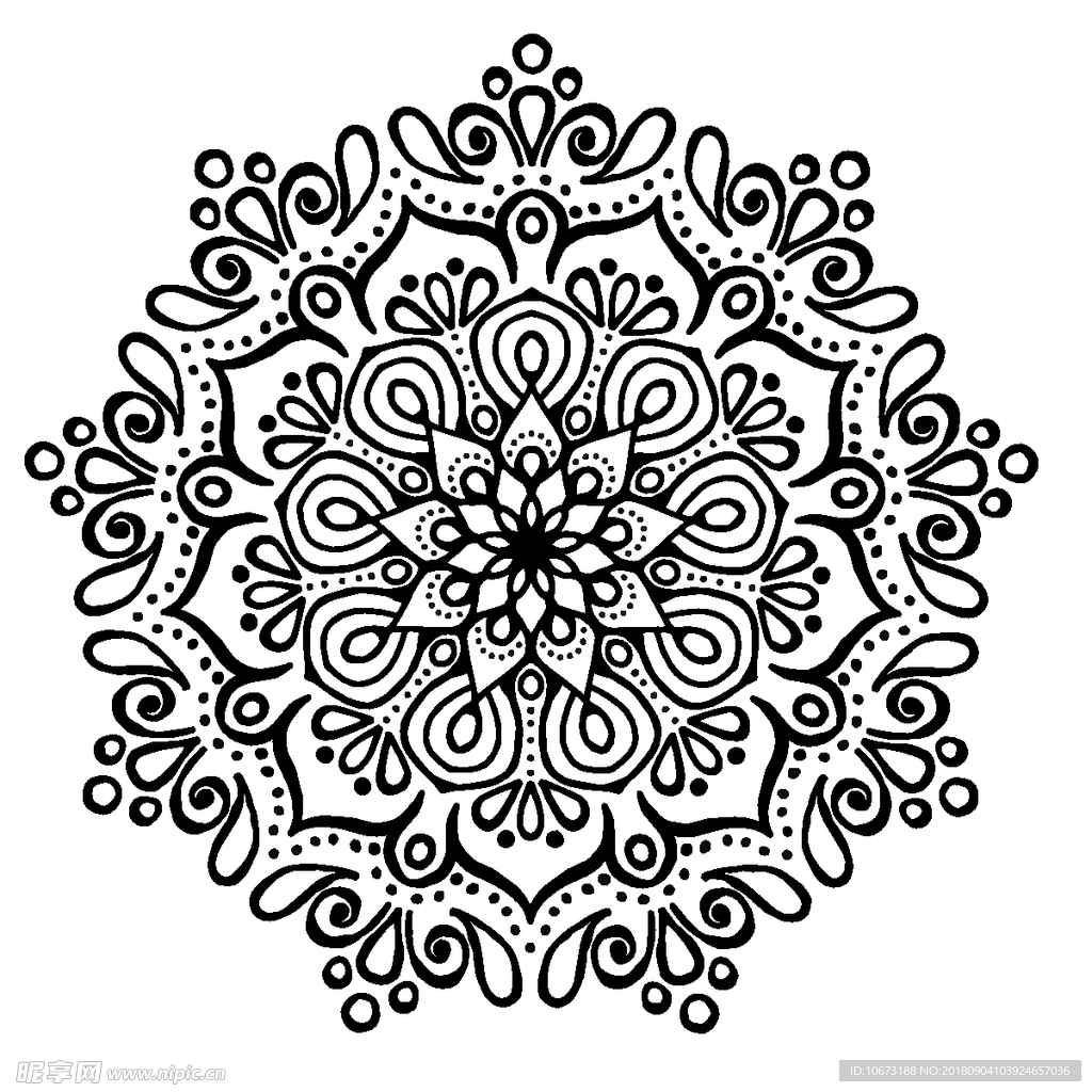 矢量花纹