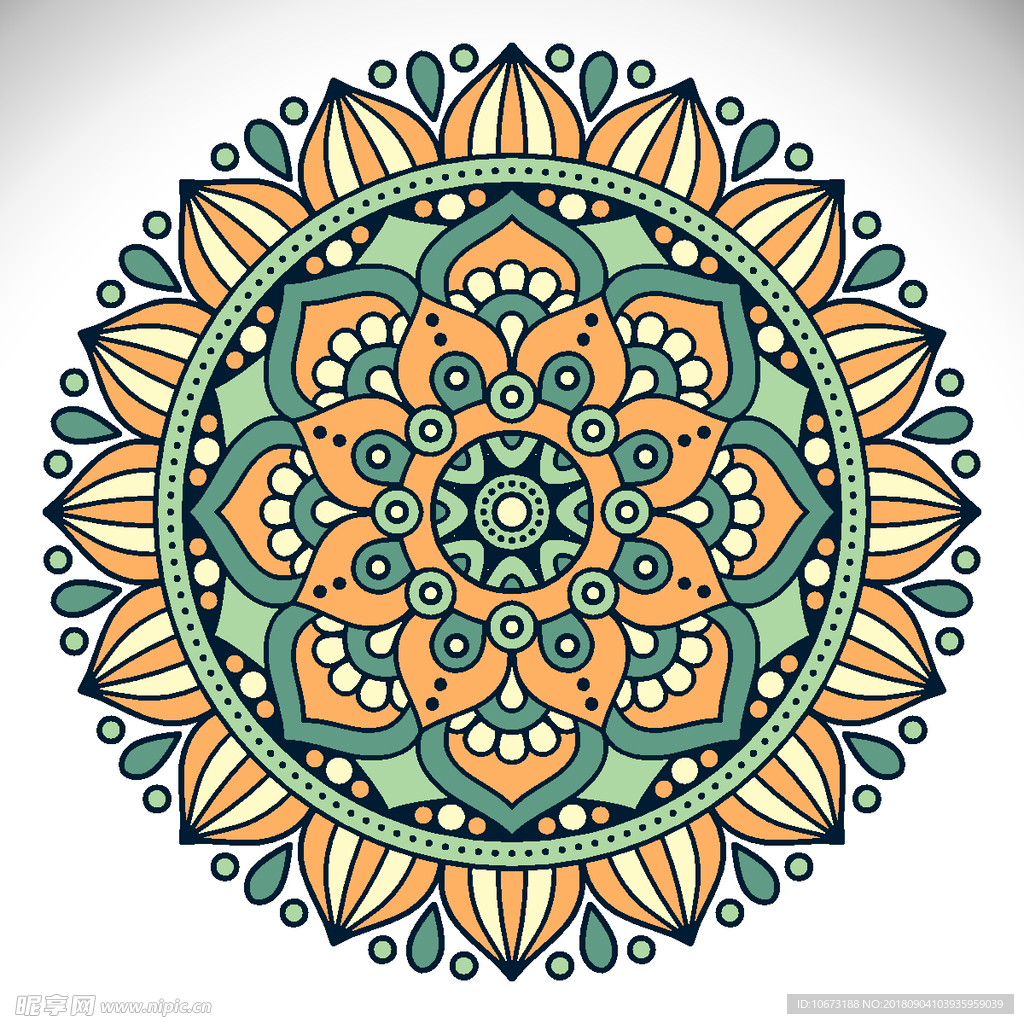 矢量花纹