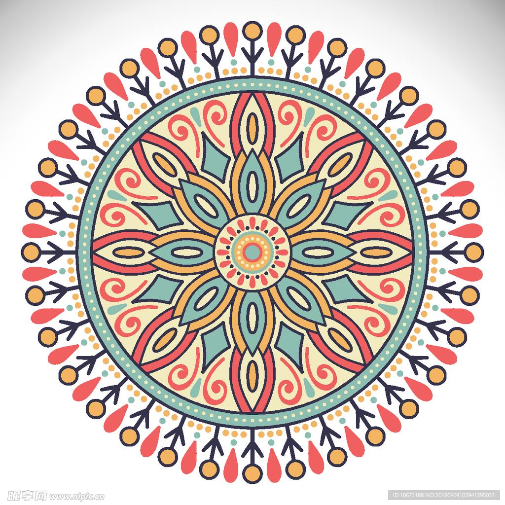 矢量花纹