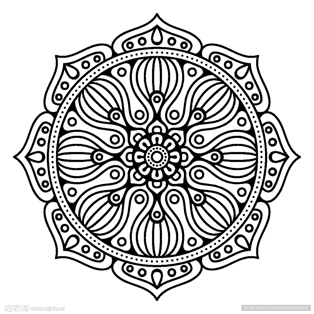 矢量花纹