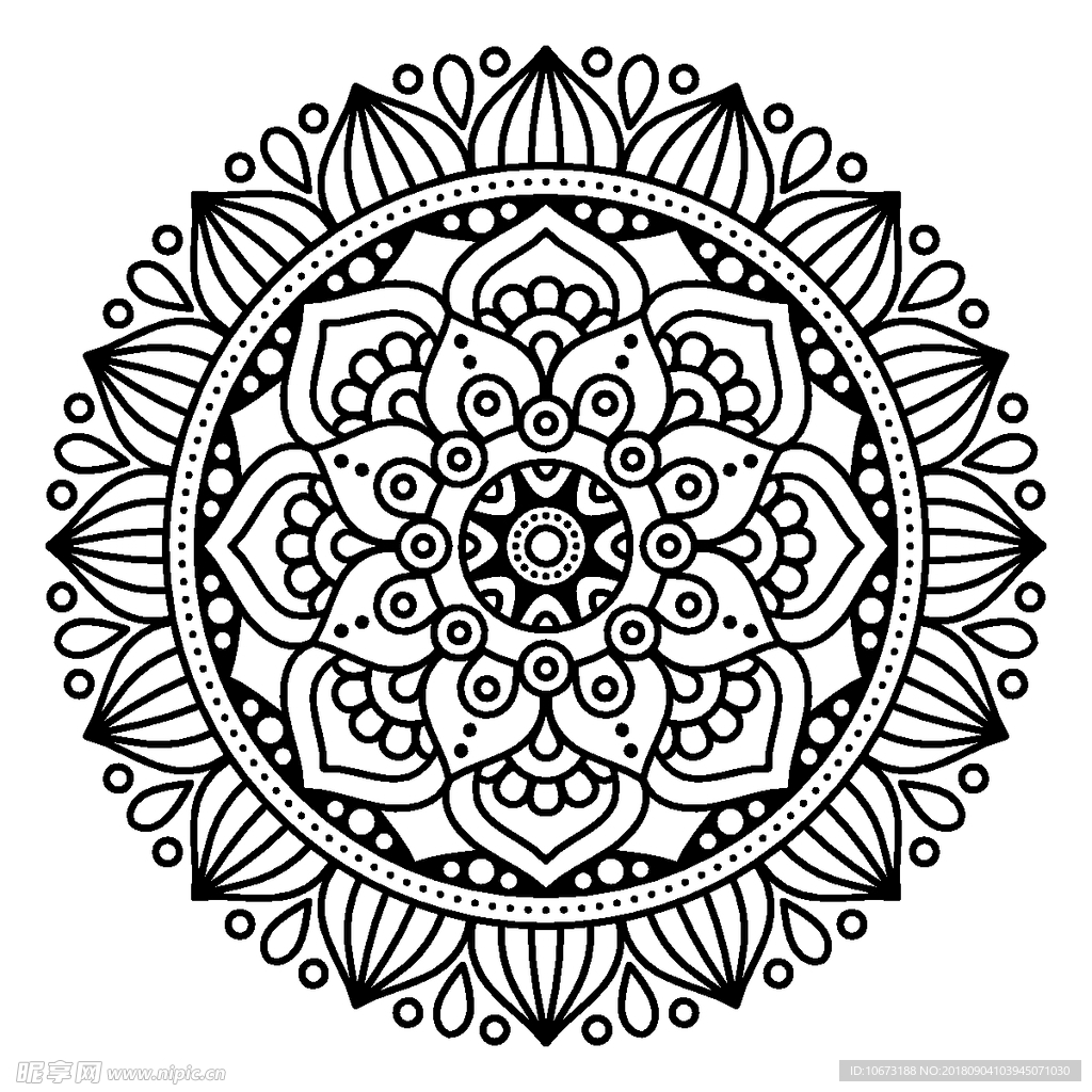矢量花纹