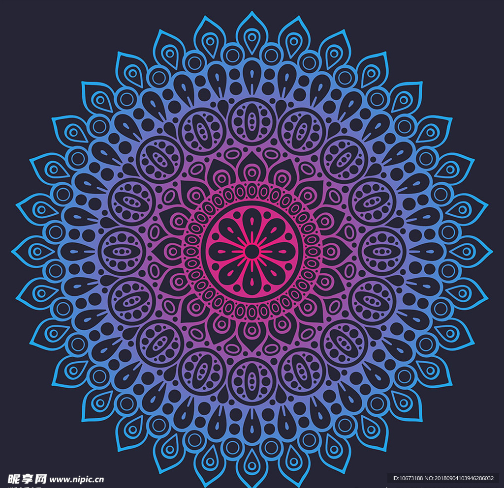 矢量花纹