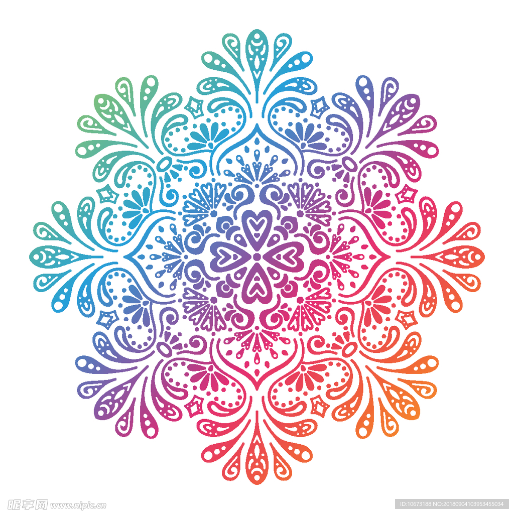 矢量花纹
