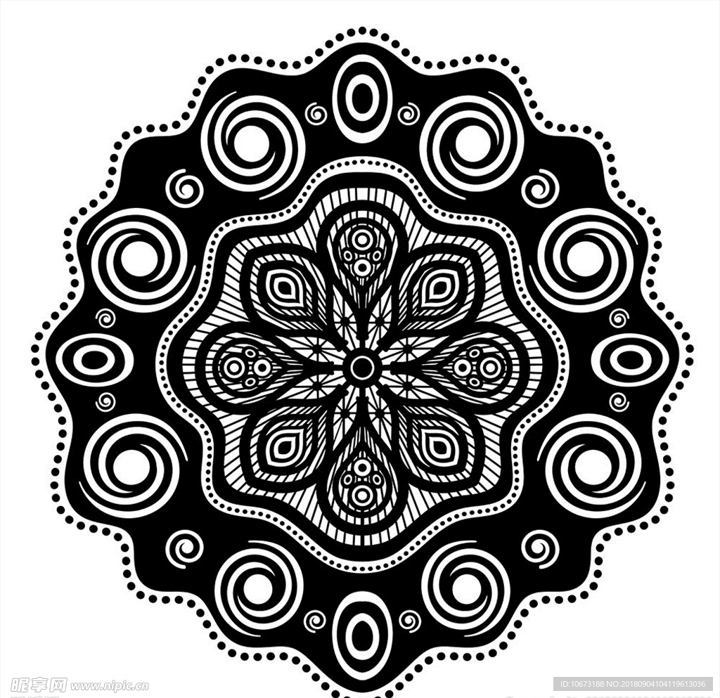矢量花纹
