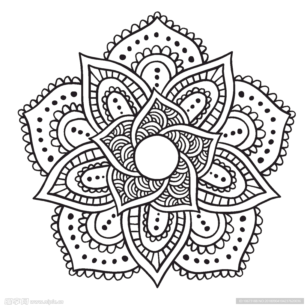 矢量花纹