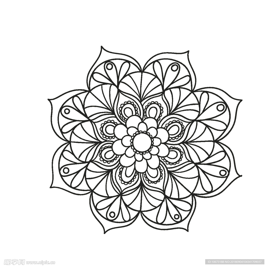 矢量花纹