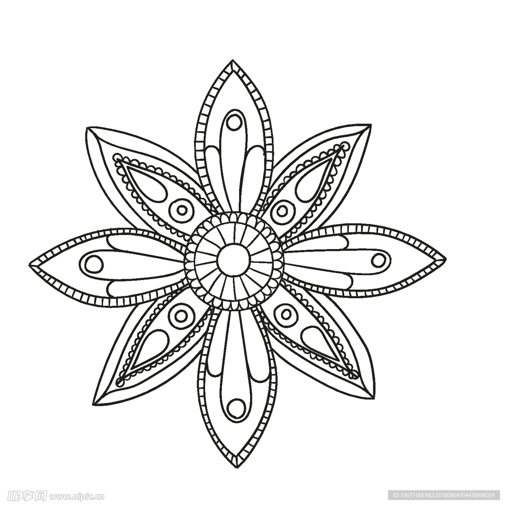 矢量花纹