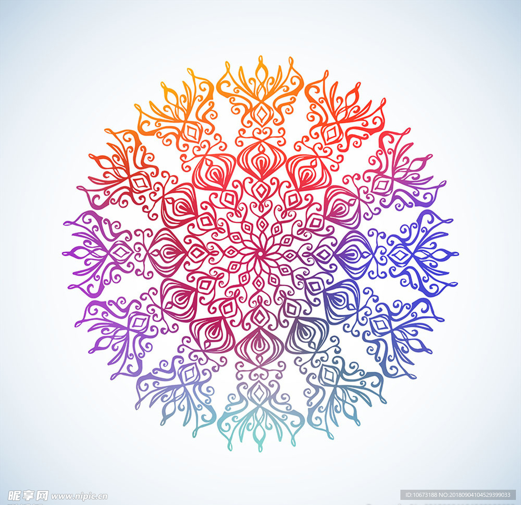 矢量花纹