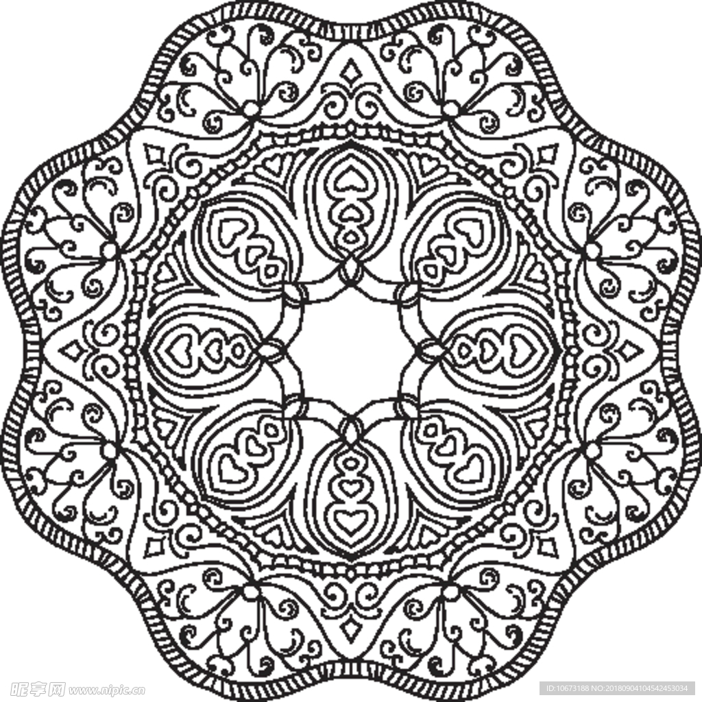 矢量花纹