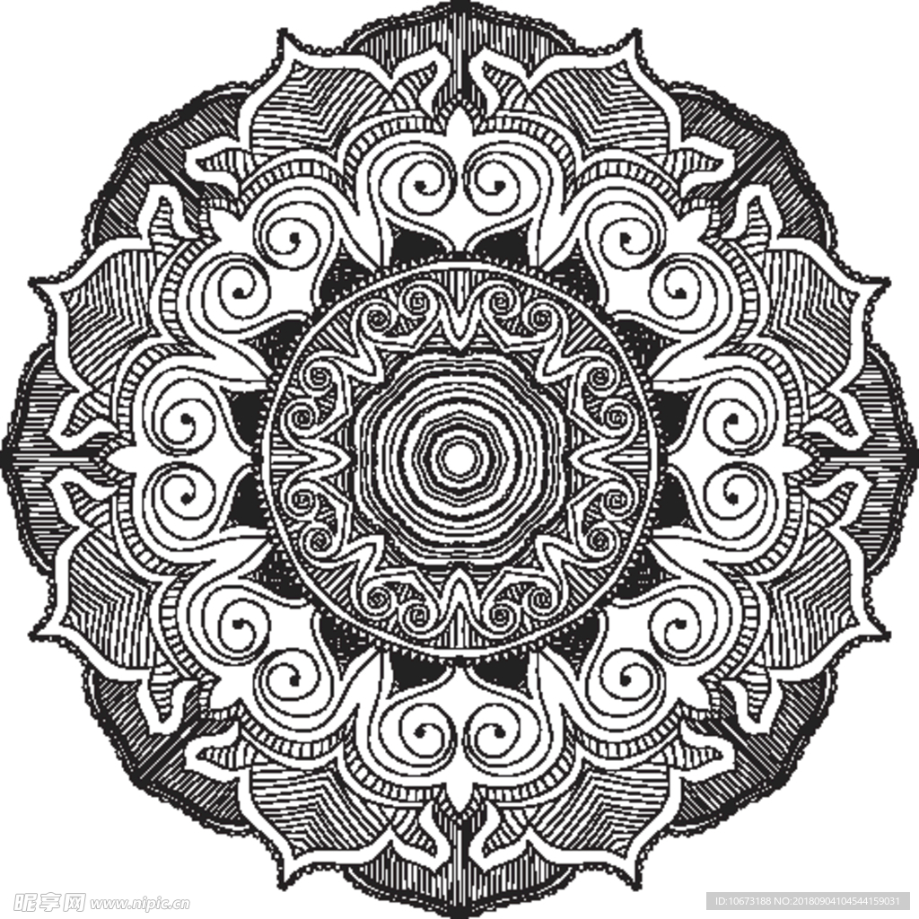 矢量花纹