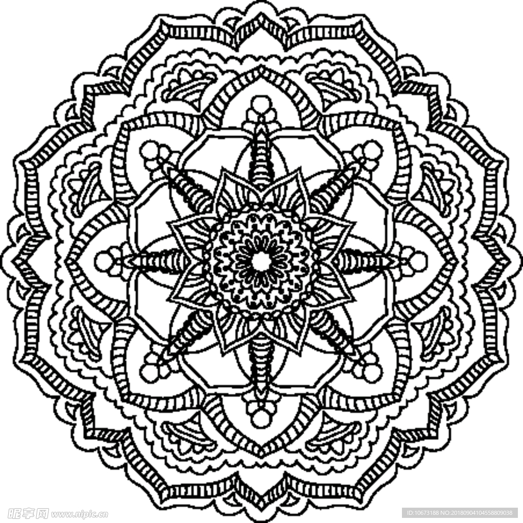 矢量花纹