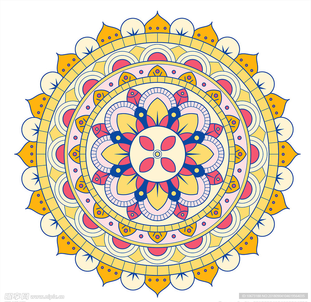 矢量花纹