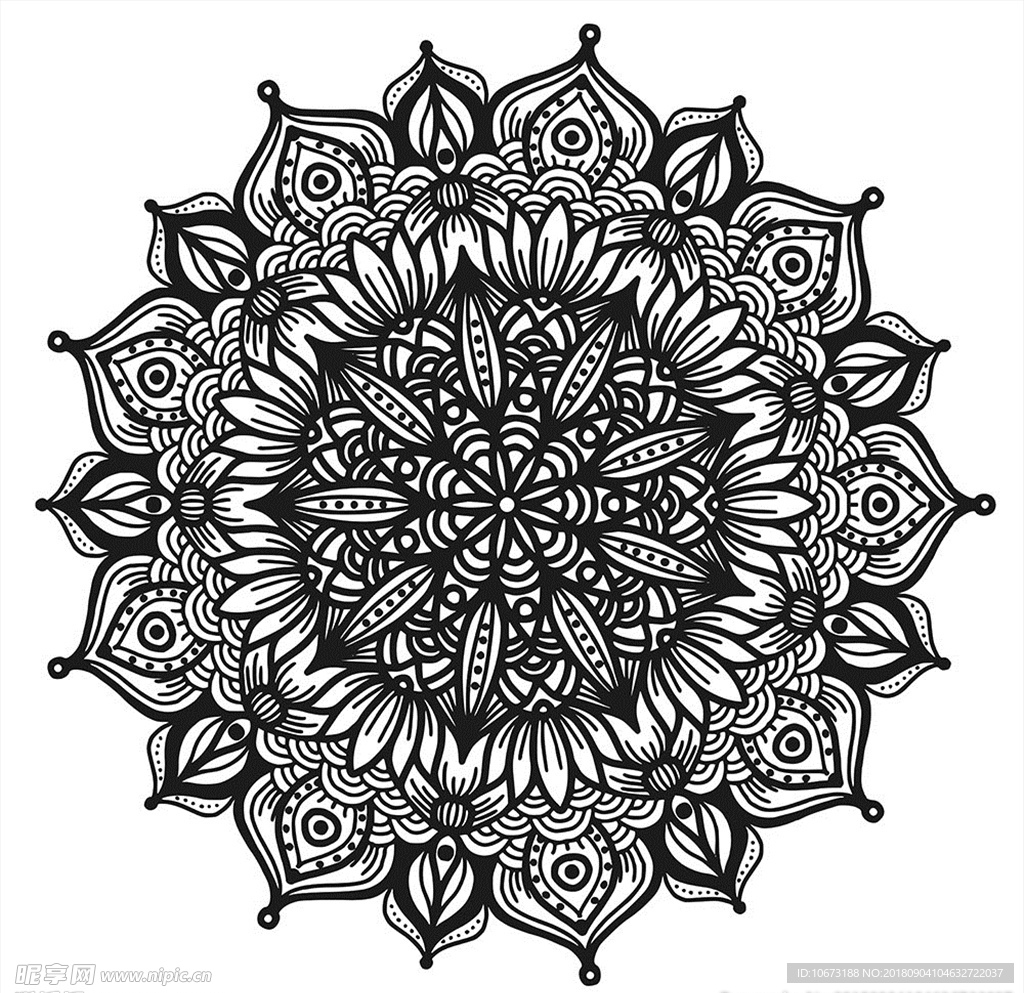 矢量花纹