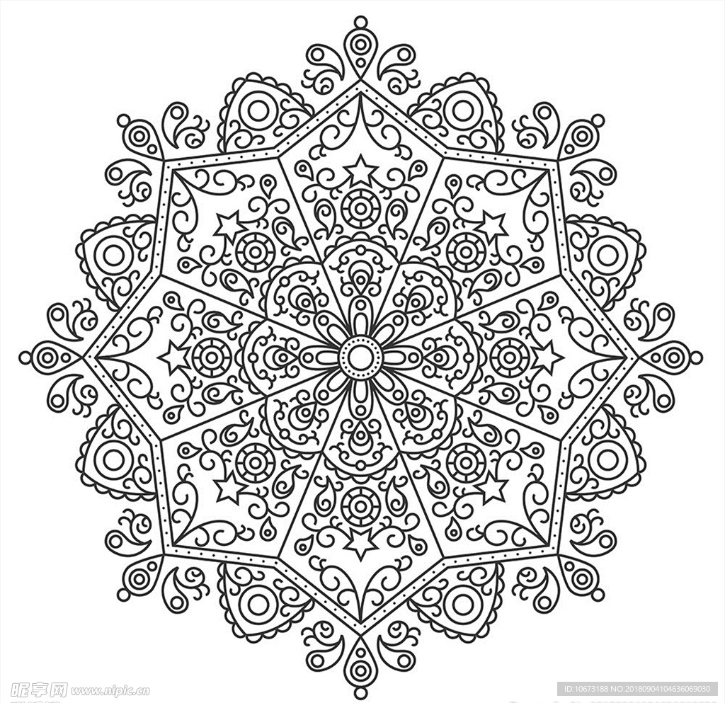 矢量花纹
