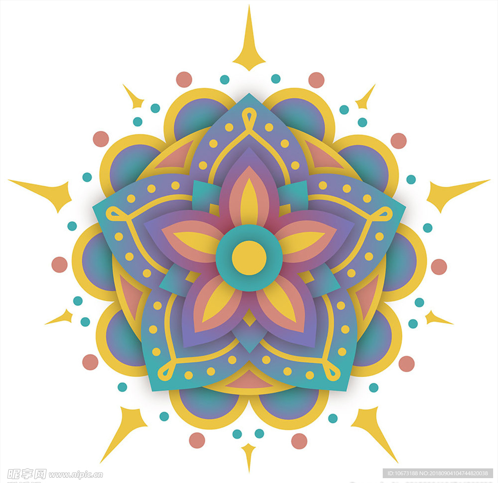 矢量花纹