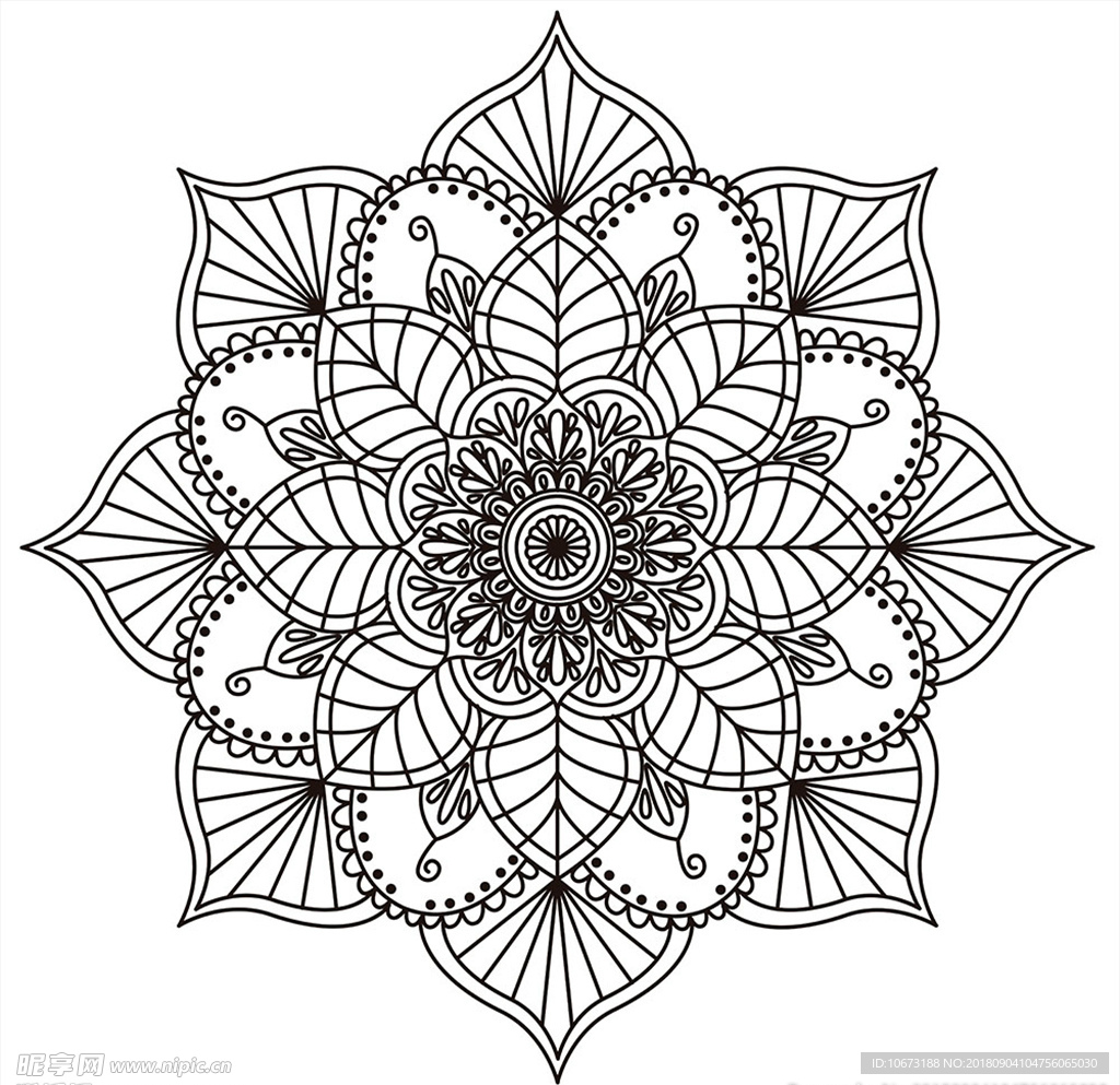 矢量花纹