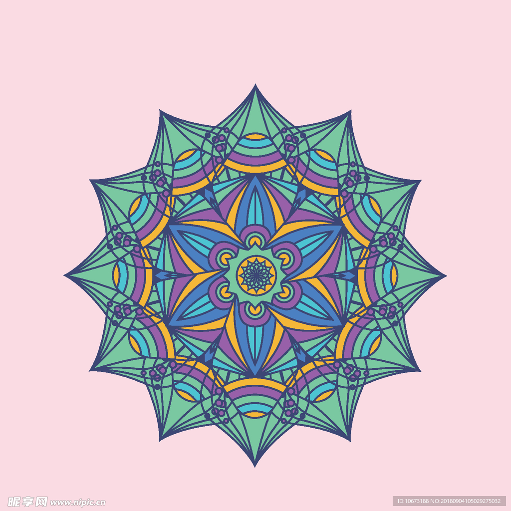 矢量花纹