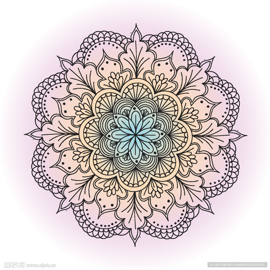 矢量花纹