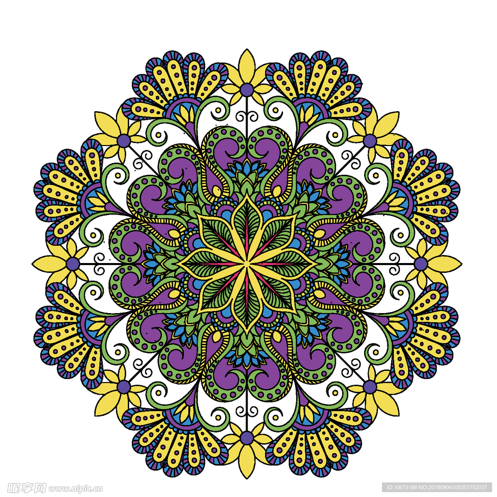 矢量花纹