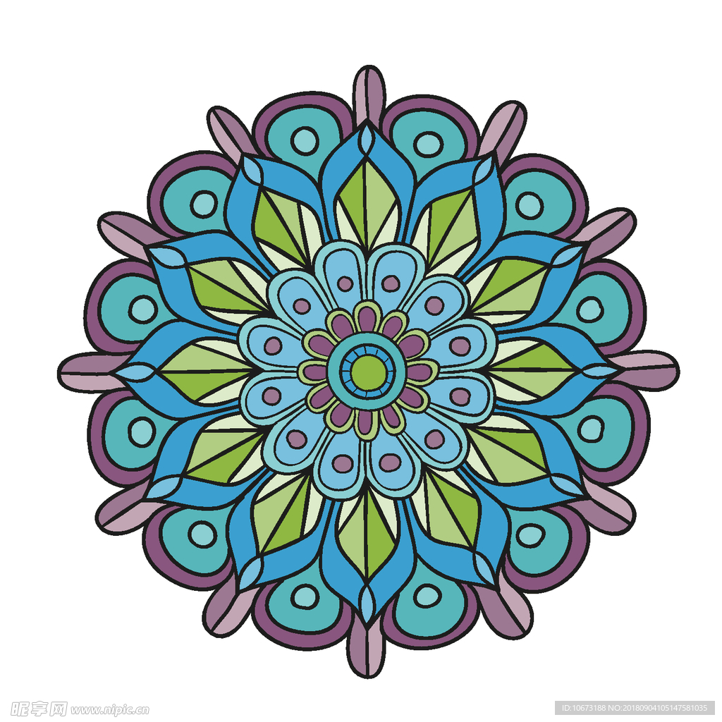 矢量花纹