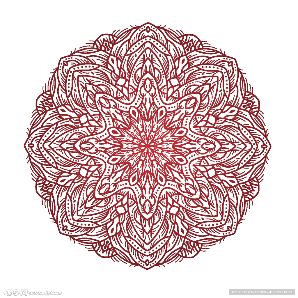 矢量花纹