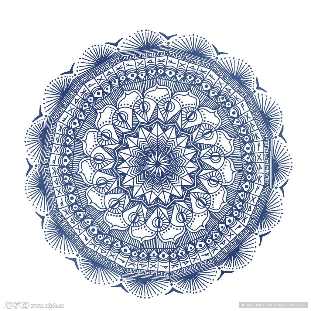 矢量花纹