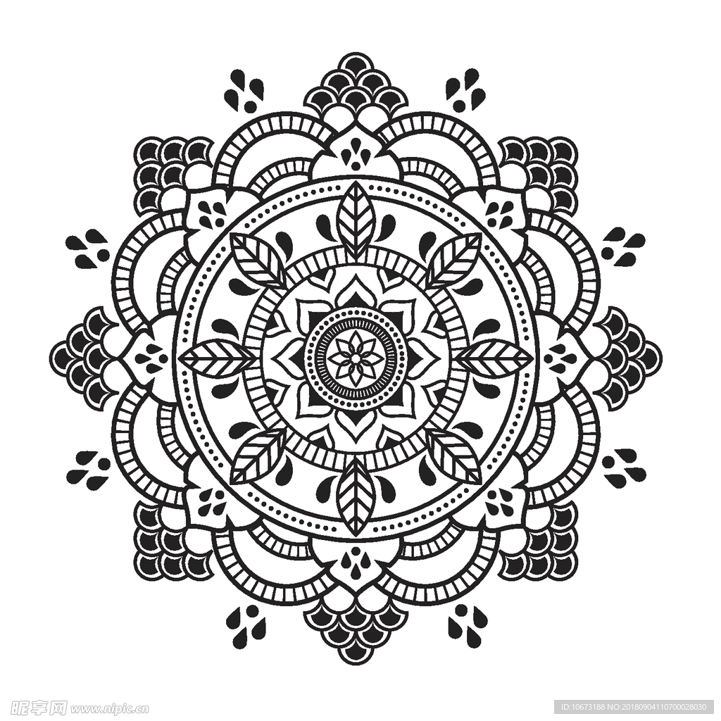矢量花纹
