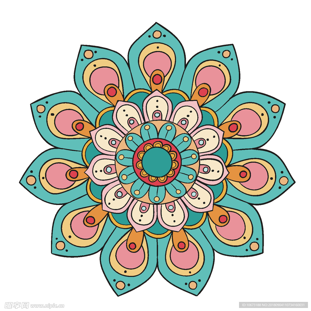 矢量花纹