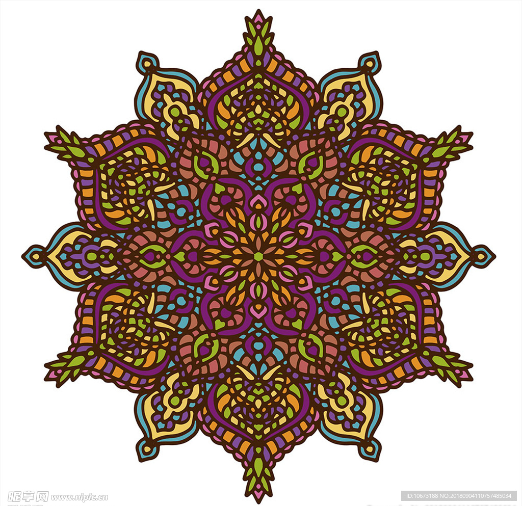矢量花纹