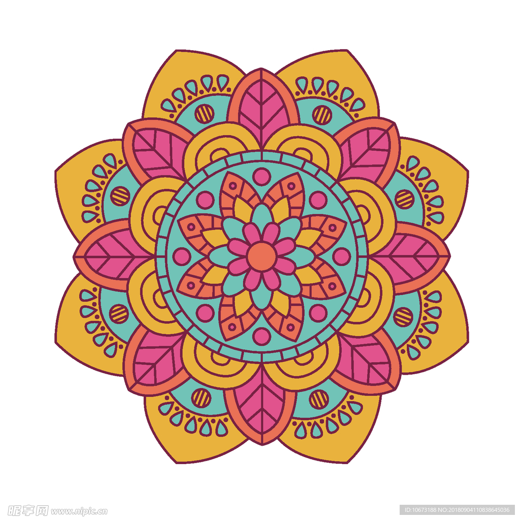 矢量花纹