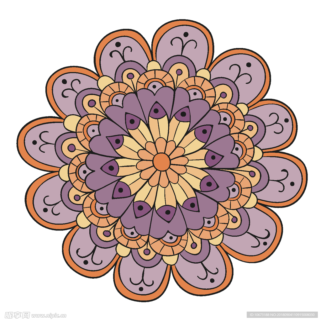 矢量花纹