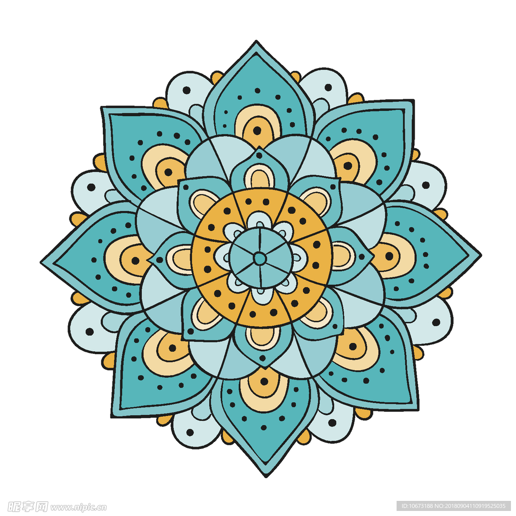 矢量花纹
