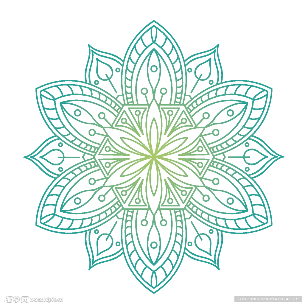矢量花纹