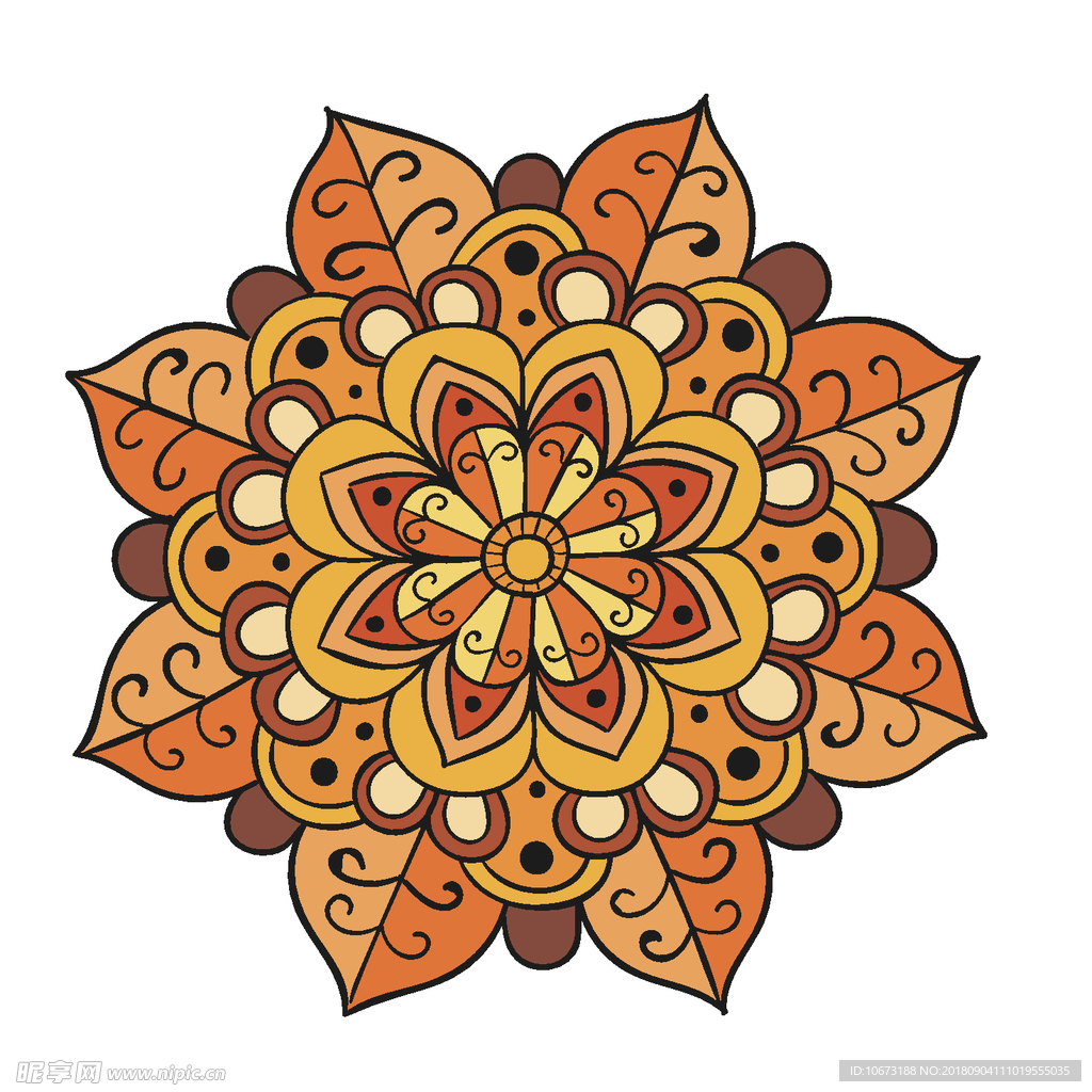 矢量花纹