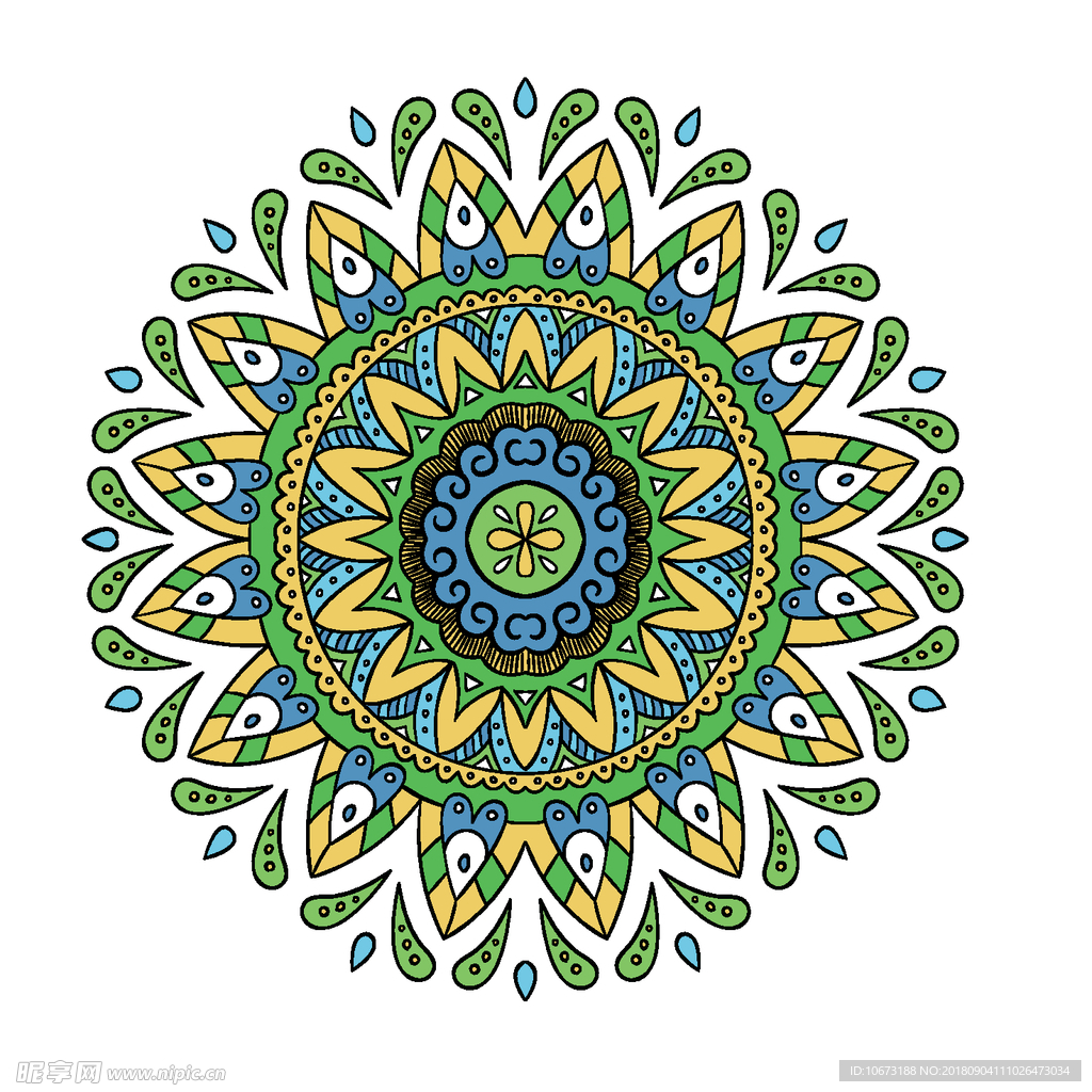 矢量花纹
