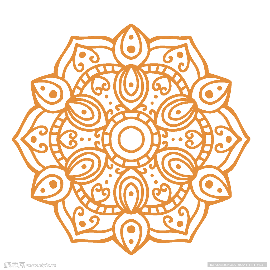 矢量花纹