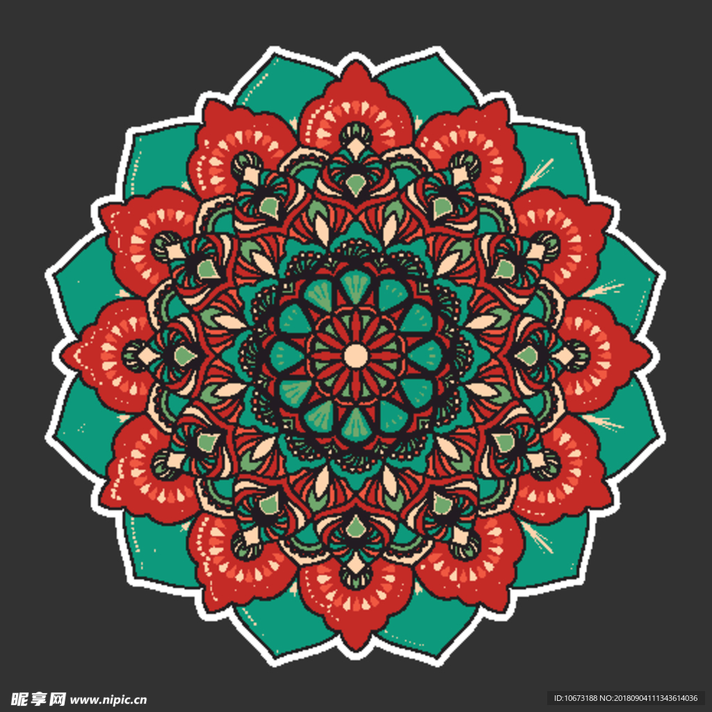 矢量花纹