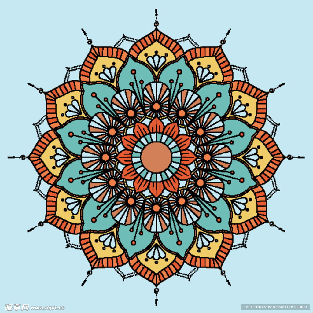 矢量花纹