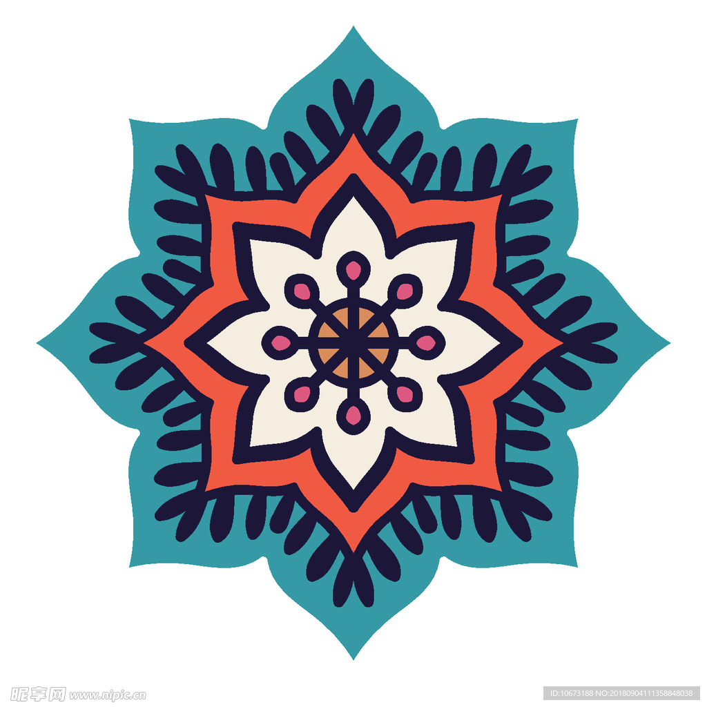 矢量花纹