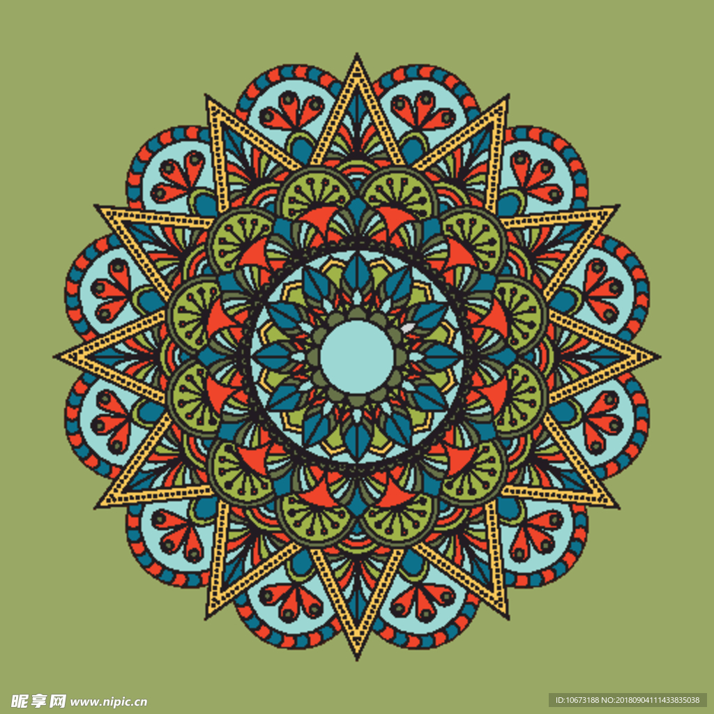 矢量花纹