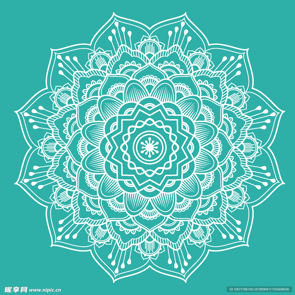 矢量花纹