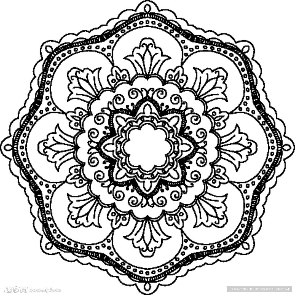 矢量花纹