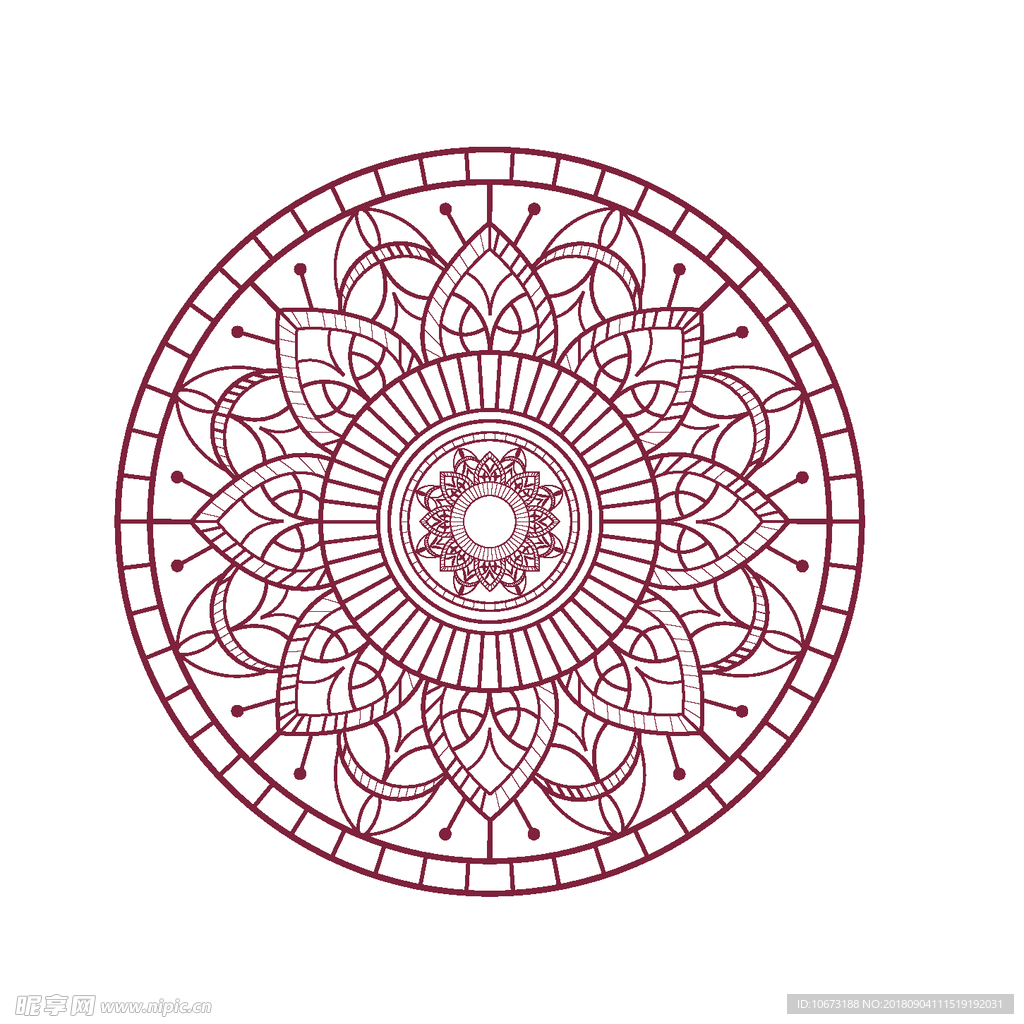 矢量花纹